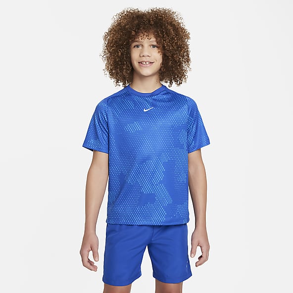 Boys blue nike shirt online